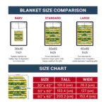 custom north dakota state bison floral stripes green white blanket best selling