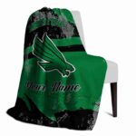 custom north texas mean green grunge streaks green blanket best selling