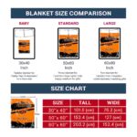 custom oklahoma state cowboys grunge streaks orange blanket best selling