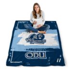 custom old dominion monarchs paint strokes blue white blanket best selling