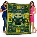 custom oregon ducks baby yoda green blanket best selling
