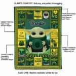 custom oregon ducks baby yoda green blanket best selling