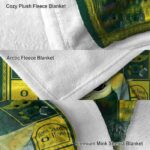 custom oregon ducks baby yoda green blanket best selling