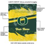 custom oregon ducks grunge streaks green blanket best selling
