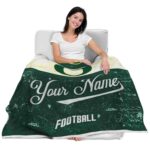 custom oregon ducks grunge texture green white blanket latest model