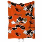 custom oregon state beavers mickey orange blanket best selling