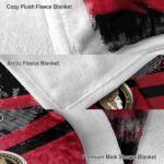 custom ottawa senators grunge streaks red blanket premium grade