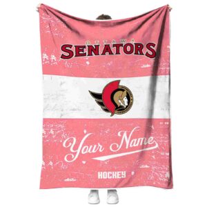 custom ottawa senators grunge texture red white blanket best selling