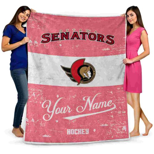 custom ottawa senators grunge texture red white blanket fashion forward
