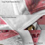 custom ottawa senators grunge texture red white blanket premium grade