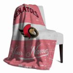 custom ottawa senators grunge texture red white blanket top rated