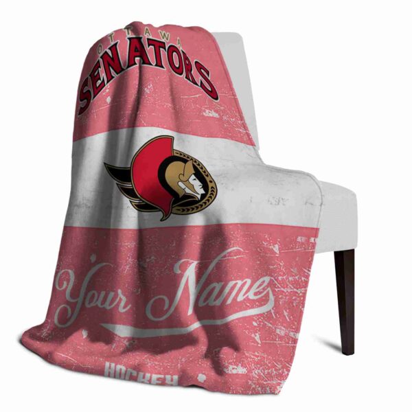 custom ottawa senators grunge texture red white blanket top rated