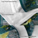 custom philadelphia eagles baby yoda green blanket premium grade