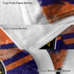 custom phoenix suns grunge streaks purple blanket best selling