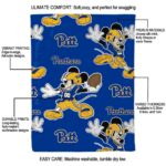 custom pittsburgh panthers mickey royal blue blanket best selling