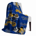 custom pittsburgh panthers mickey royal blue blanket best selling