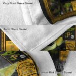 custom pittsburgh pirates baby yoda black blanket premium grade