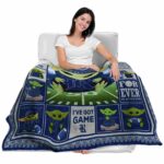 custom rice owls baby yoda navy blue blanket latest model