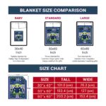 custom rice owls baby yoda navy blue blanket trendy