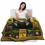 custom san diego padres baby yoda brown blanket latest model