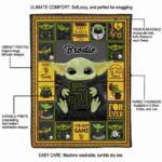 custom san diego padres baby yoda brown blanket new arrival