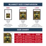 custom san diego padres baby yoda brown blanket trendy