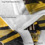 custom san diego padres grunge streaks brown blanket premium grade