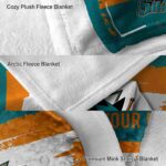 custom san jose sharks paint strokes teal white blanket best selling