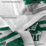 custom saskatchewan roughriders grunge streaks green blanket best selling