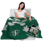 custom saskatchewan roughriders mickey green blanket best selling