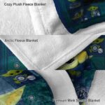 custom seattle mariners baby yoda navy blue blanket premium grade