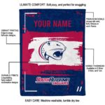 custom south alabama jaguars paint strokes blue white blanket new arrival