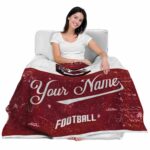custom south carolina gamecocks grunge texture garnet white blanket best selling