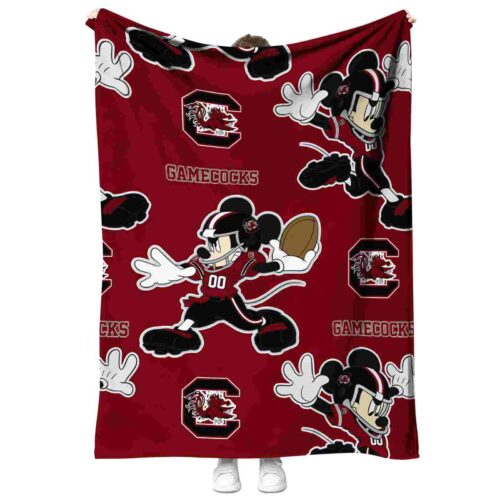custom south carolina gamecocks mickey garnet blanket best selling