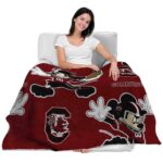 custom south carolina gamecocks mickey garnet blanket best selling