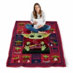 custom st louis cardinals baby yoda red blanket high quality