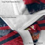 custom st louis cardinals grunge streaks red blanket premium grade