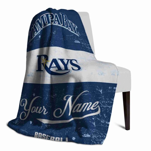 custom tampa bay rays grunge texture navy white blanket top rated