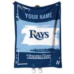 custom tampa bay rays paint strokes navy white blanket best selling