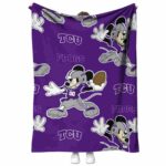 custom tcu horned frogs mickey purple blanket best selling