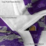 custom tcu horned frogs mickey purple blanket best selling