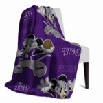 custom tcu horned frogs mickey purple blanket best selling