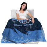 custom tennessee titans grunge streaks navy blanket latest model