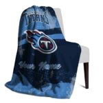 custom tennessee titans grunge streaks navy blanket top rated