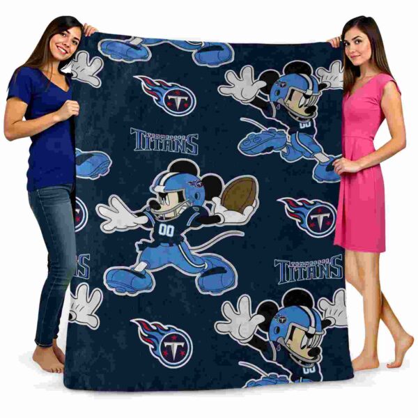 custom tennessee titans mickey navy blanket fashion forward