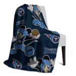 custom tennessee titans mickey navy blanket top rated