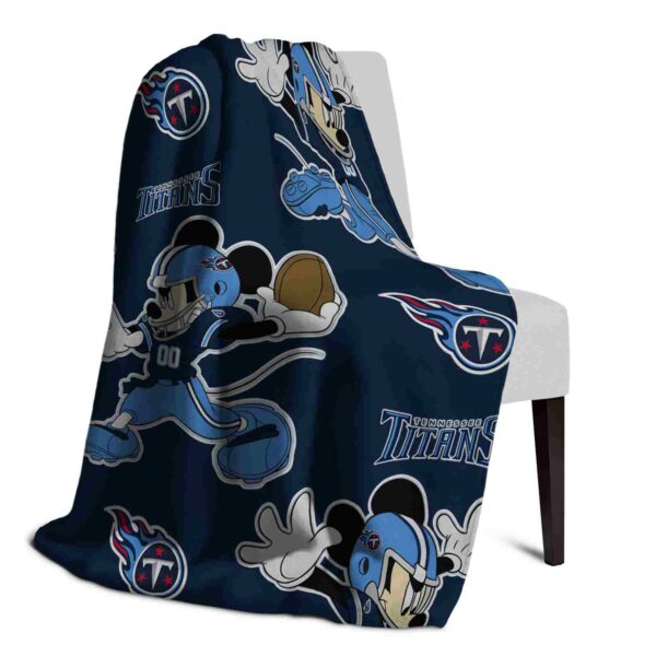 custom tennessee titans mickey navy blanket top rated
