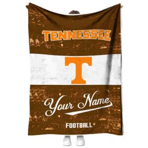 custom tennessee volunteers grunge texture orange white blanket best selling