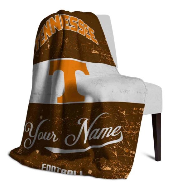 custom tennessee volunteers grunge texture orange white blanket top rated