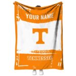 custom tennessee volunteers paint strokes orange white blanket best selling
